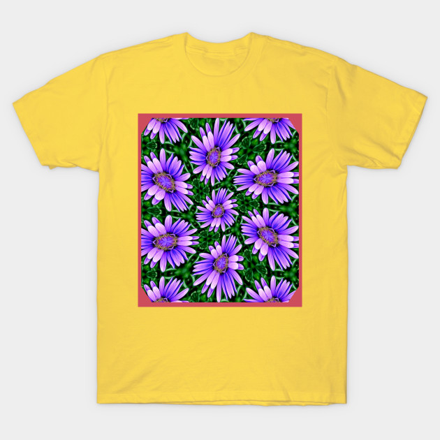 Cute Purple Aster Pattern by PatternFlower